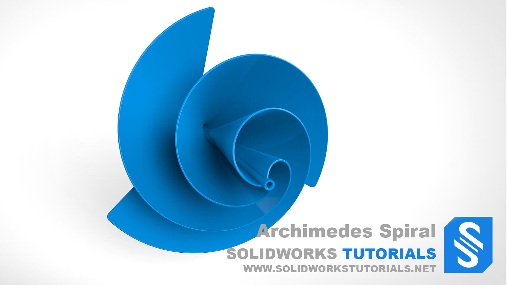 Surface Modeling - Archimedes Spiral | SolidWorks Tutorials